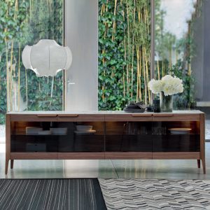 Atlante Glass Sideboard