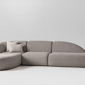 Alexandra Beluga sofa with chaise longue