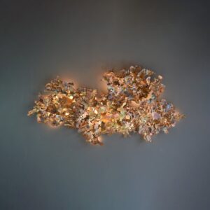 Copper Leaf Wall Light