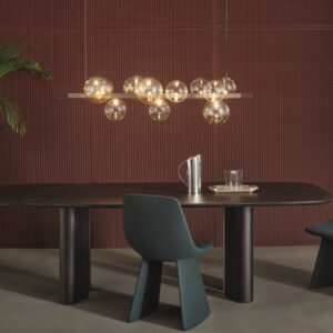 BONALDO GEOMETRIC DINING TABLE IN EBONY