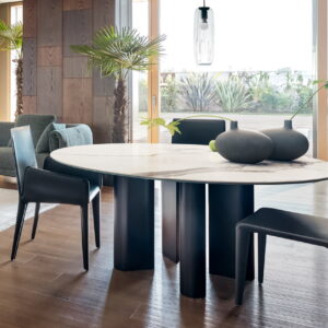 BONALDO GEOMETRIC ROUND DINING TABLE