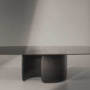 BONALDO MELLOW DINING TABLE IN GLASS