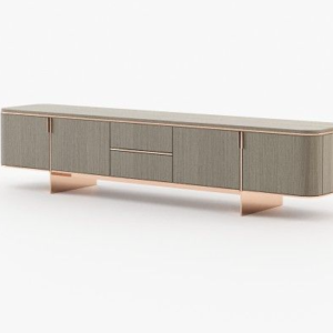 Laskasas Dean TV Cabinet with Wooden Top